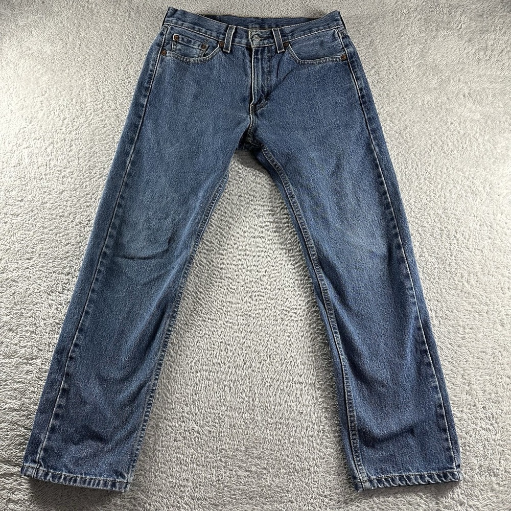 Levi 505 Jeans Mens 30x30 (Fits 30x28) Medium Wash Essential Blue